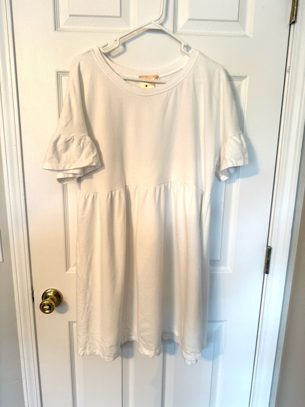 Jillian Harris x Jardines White Babydoll-style Dress